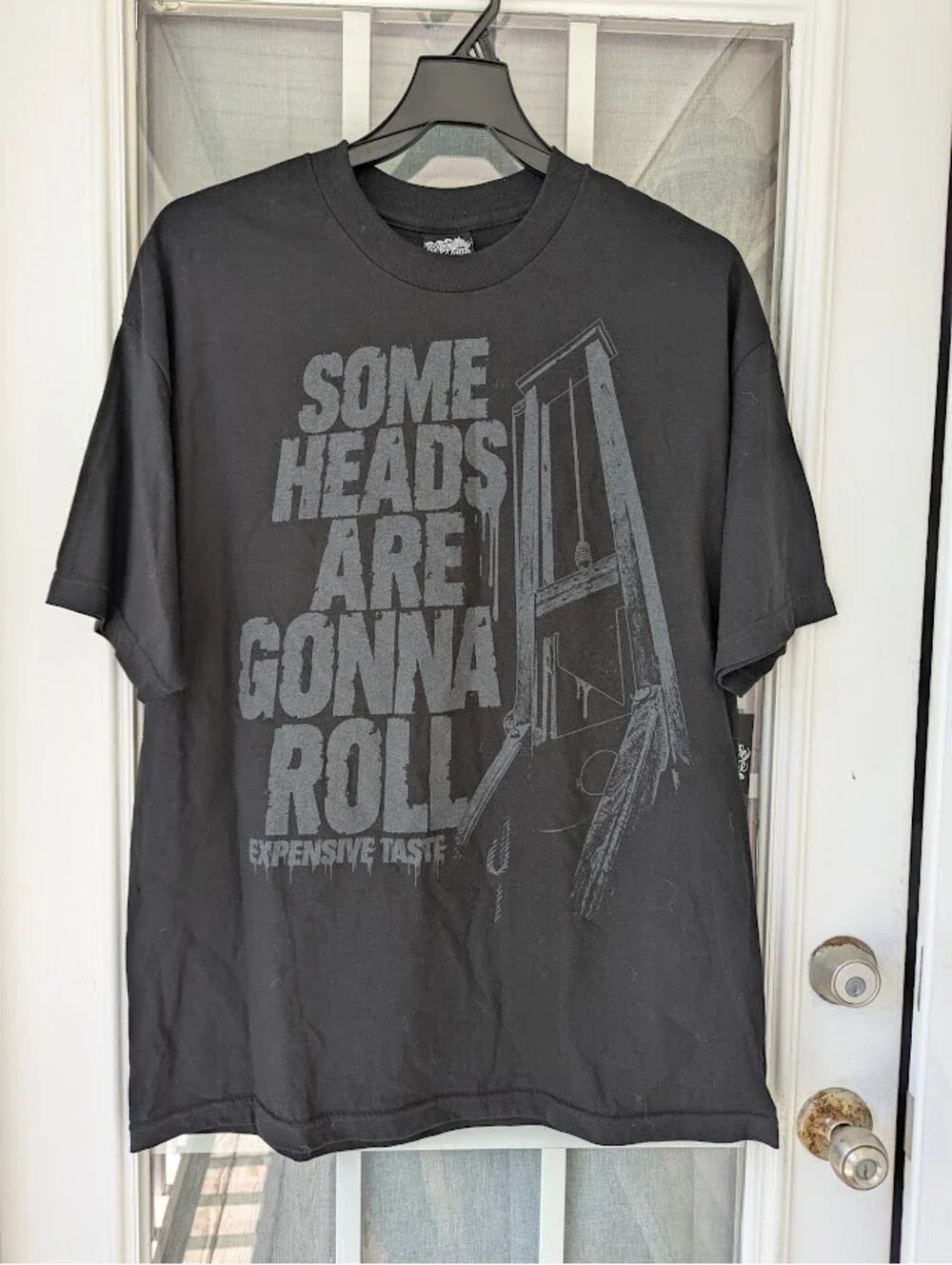 Vintage Y2K Expensive Taste Guillotine Streetwear Tee XL NWT Deadstock Punk Rap